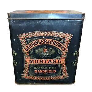 Vintage Barringer & Browns Mustard Tin